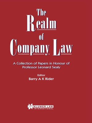 cover image of The Realm of Company Law